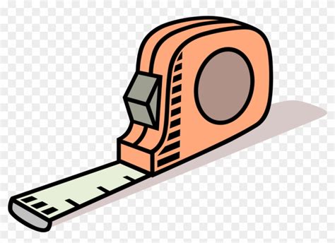 Vector Illustration Of Tape Measure Or Measuring Tape - Construction ...