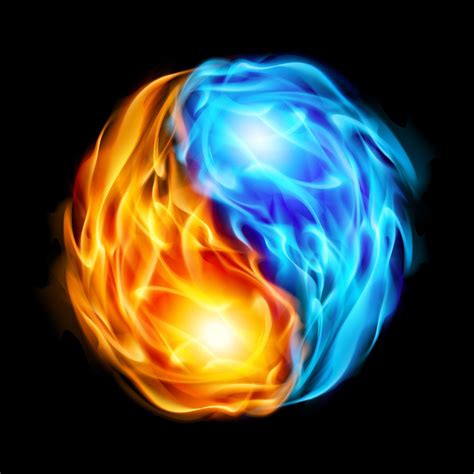 Cool fire and water yin yang symbol | Twin flame, Twin flame love, Twin ...