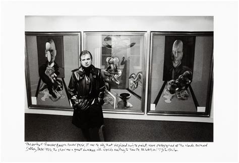 Francis Bacon with his Triptych 1976 at the George Bernard Gallery ...