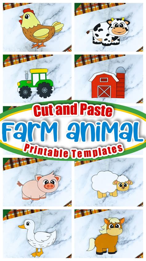 Printable Farm Animal Craft Templates – Simple Mom Project