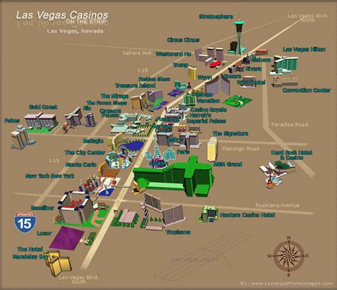 Map of Las Vegas Casinos, Vegas Strip Map