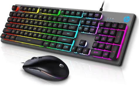 HP Gaming Keyboard and Mouse Combo - HPKM300F, Wired RGB Backlit ...