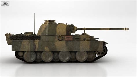 360 view of Panther Tank 3D model - Hum3D store