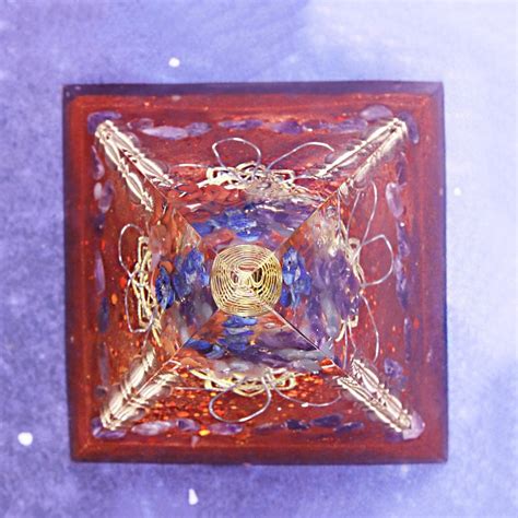 Beautiful Orgone Pyramid with Natural Stone - Orgone Pyramids