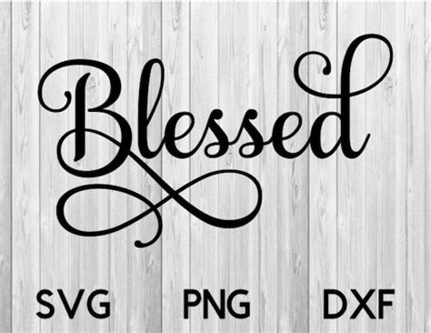 Blessed SVG File - Etsy