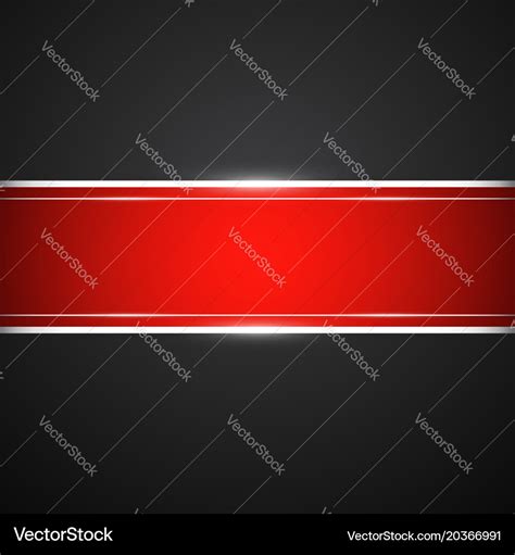 Black background with red banner Royalty Free Vector Image