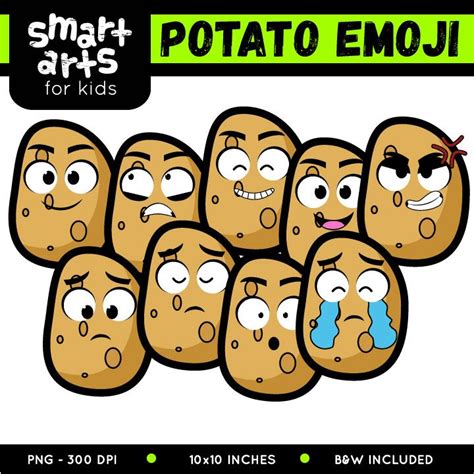 Potato Emoji Clip Art - Educational Clip Arts and Bible Stories