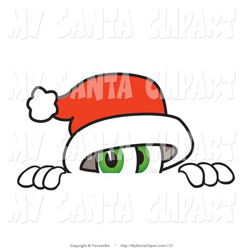 free peeking santa clipart - Clipground