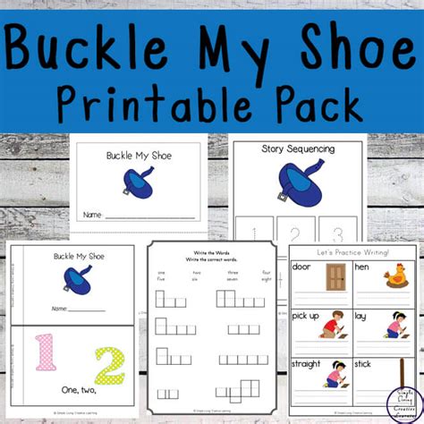 One Two Buckle My Shoe Printable