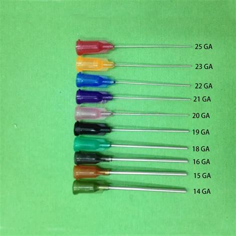 Lots 20Pcs Luer Lock Plastic steel Blunt Dispensing needles syringe ...