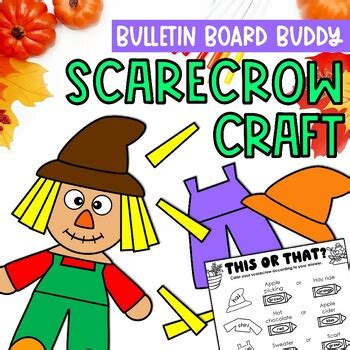 Scarecrow Craft | Bulletin Board Buddies by The Kinderhearted Classroom