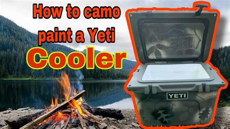 How to CAMO Paint a YETI Cooler - YouTube