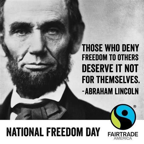 Happy National Freedom Day from FairtradeAmerica.org! #qotd ...