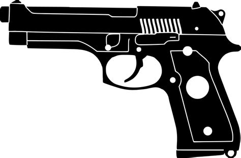 Gun PNG Black And White Transparent Gun Black And White.PNG Images ...