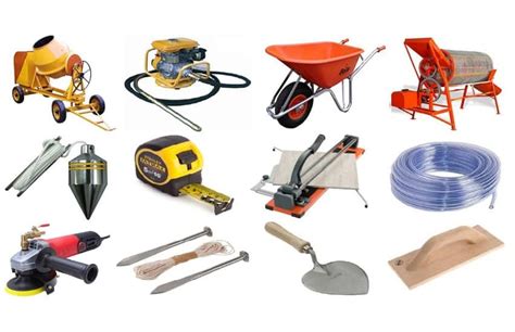 construction tools lists