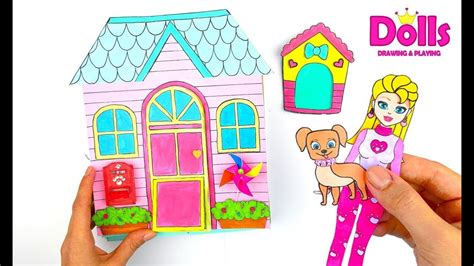 How To Make Paper Quiet Book Dollhouse - 3DBookCover