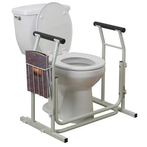 Amazon.com: Drive Medical Stand Alone Toilet Safety Rail, White: Health ...