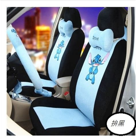 New Stitch Car Seat Covers Accessories Set 19PCS Plush D Lilo Stitch ...