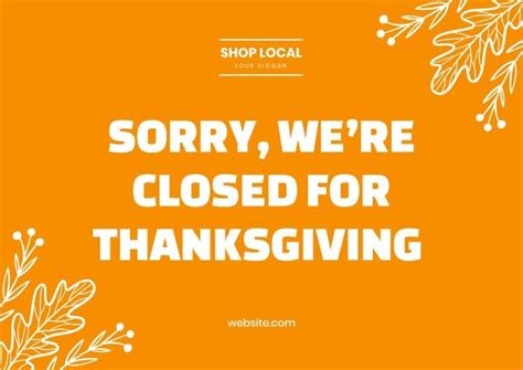 Closed Sign Template