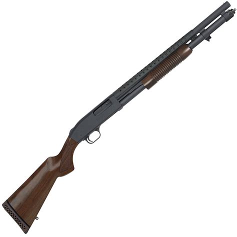 Mossberg 590 Retrograde Black/Walnut 12 Gauge 3in Pump Action Shotgun ...