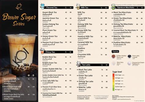 KOI Menu: KOI Singapore Bubble Tea Menu 2021 - AllSGPromo