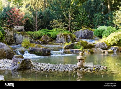 Japanese Garden, Botanical Garden, Augsburg, Swabia, Bavaria, Germany ...