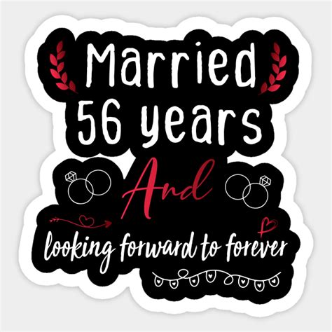 56th Wedding Anniversary, Married 56 Years, Wedding Anniversary gift ...