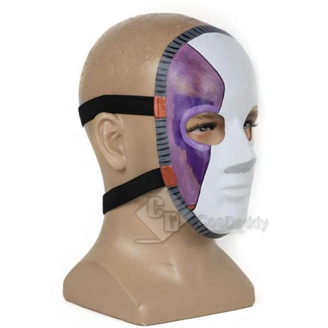 Game Sally Face Mask Cosplay Props White and Purple