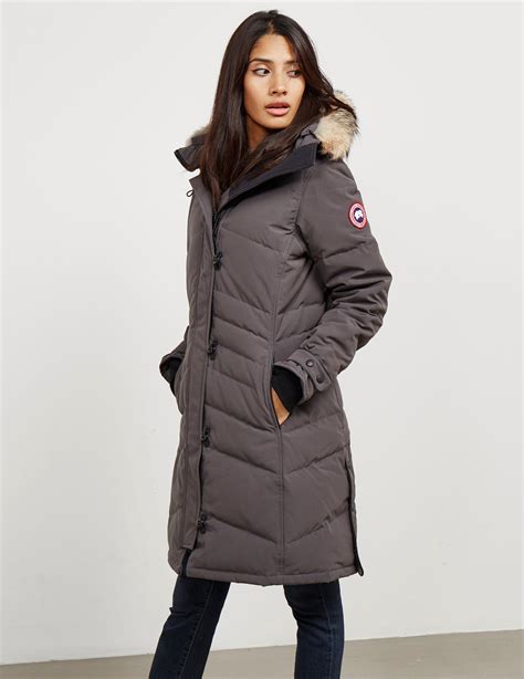 Canada Goose Goose Lorette Padded Parka Jacket Grey in Grey | Lyst UK