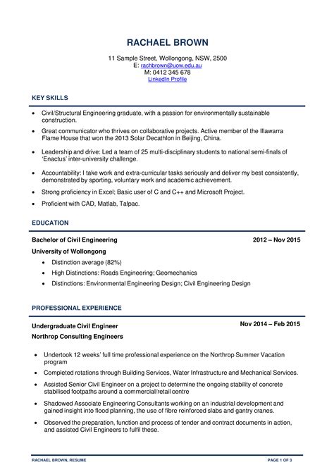 Engineering Student Resume - Engineer Student Resume Format - High ...