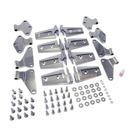 Door Hinge Kit, Stainless Steel; 07-17 Jeep Wrangler JKU (11111.21 ...