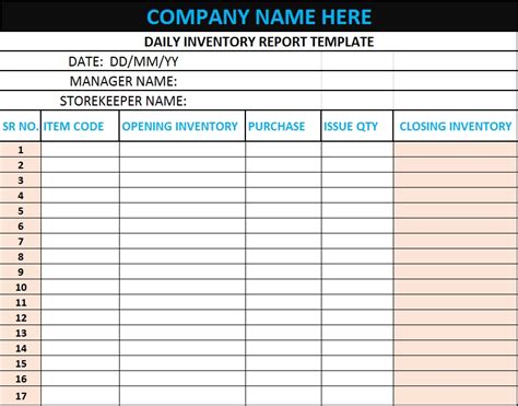 4 Inventory Summary Report Templates - Free Report Templates