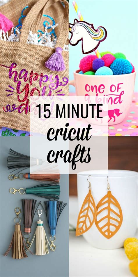 Cricut Projects You Can Make in 15 Minutes or Less | Cricut crafts ...