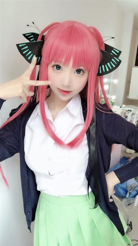 Nakano Nino Anime Gotoubun no Hanayome | Dễ thương, Cosplay anime, Cosplay