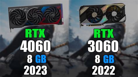 NVIDIA RTX 4060 vs RTX 3060 | Test in 10 Games 4K Ultra - YouTube