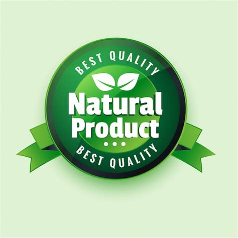 Free Vector | Best qaulity natural product label stocker