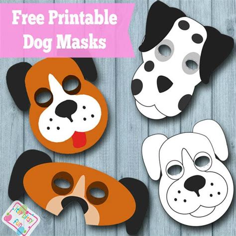 Printable Dog Mask Free Template - Itsy Bitsy Fun