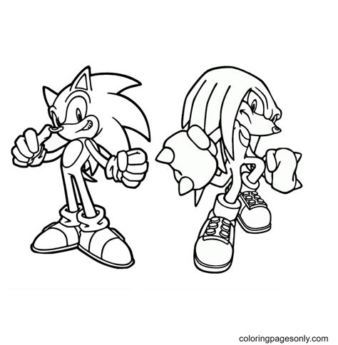 Printable Knuckles Sonic Coloring Pages ~ Sonic Forces Comic Infinite ...