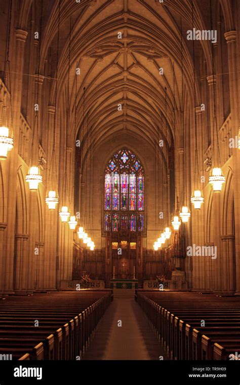 Interior of Duke Chapel in Durham, NC, USA Stock Photo - Alamy