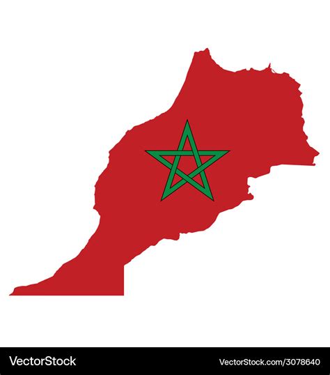 Morocco flag Royalty Free Vector Image - VectorStock