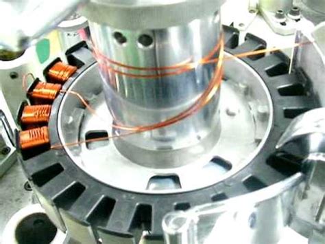 Stator winding machine - YouTube