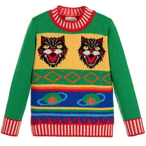 Gucci - Boys Wool & Cashmere Sweater | Childrensalon | Wool sweater ...