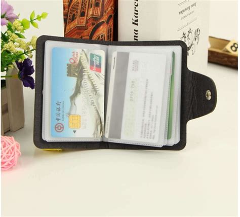 Slim Credit / ID Card Wallet PU Leather Material for Men 24 | Walmart ...