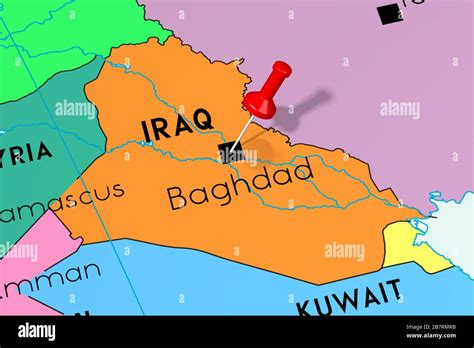 Baghdad On World Map