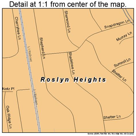 Roslyn Heights New York Street Map 3663814