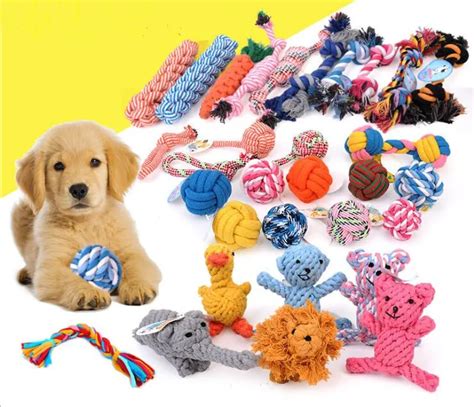 Pet Toys For Big Dog Funny Cotton Bone Rope Puppy Small Dog Toy Chew ...