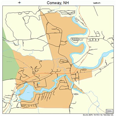 Conway New Hampshire Street Map 3314580