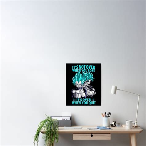 "Goku And Vegeta Motivational Quotes" Poster for Sale by Nodali | Redbubble