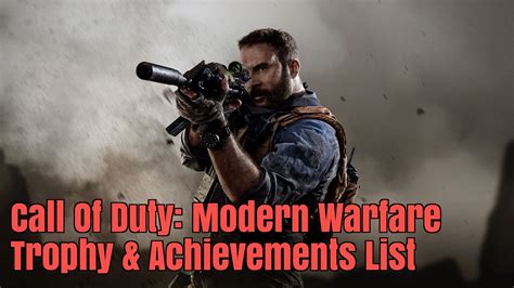 Call Of Duty: Modern Warfare - 100% Trophy & Achievements List - KeenGamer