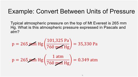 Example Pressure Conversion - YouTube